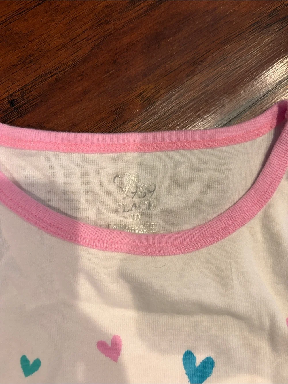 The Children's Place White & Mint Owl Pajama Set with Pink Trim